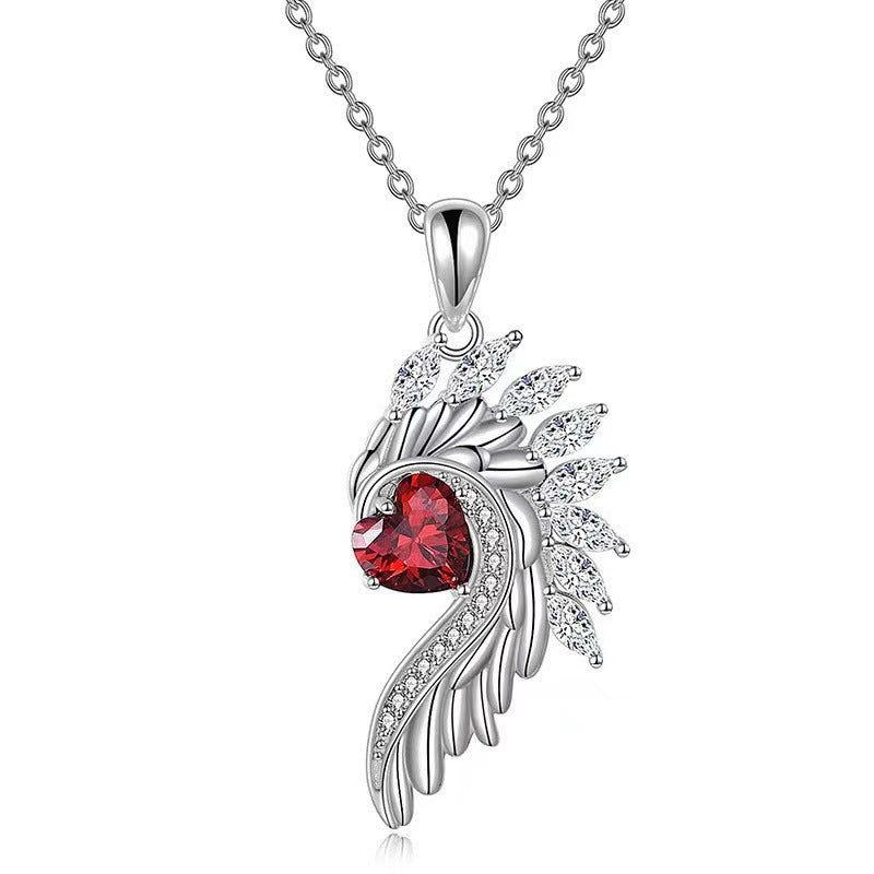 Angel & Demon Wings Couple Pendant Necklace Amen Artisan