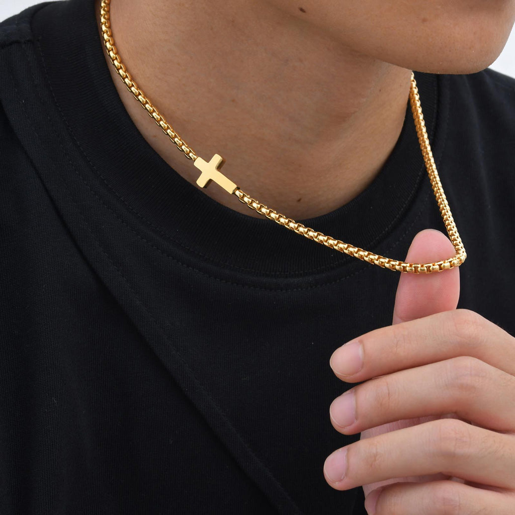 A Simple Daily Reminder of Faith — Titanium Steel Cross Necklace