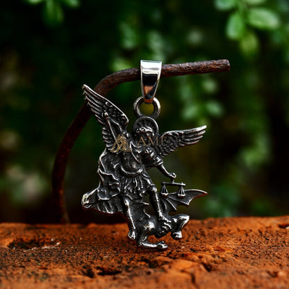 Saint Michael the Archangel Pendant Necklace Amen Artisan