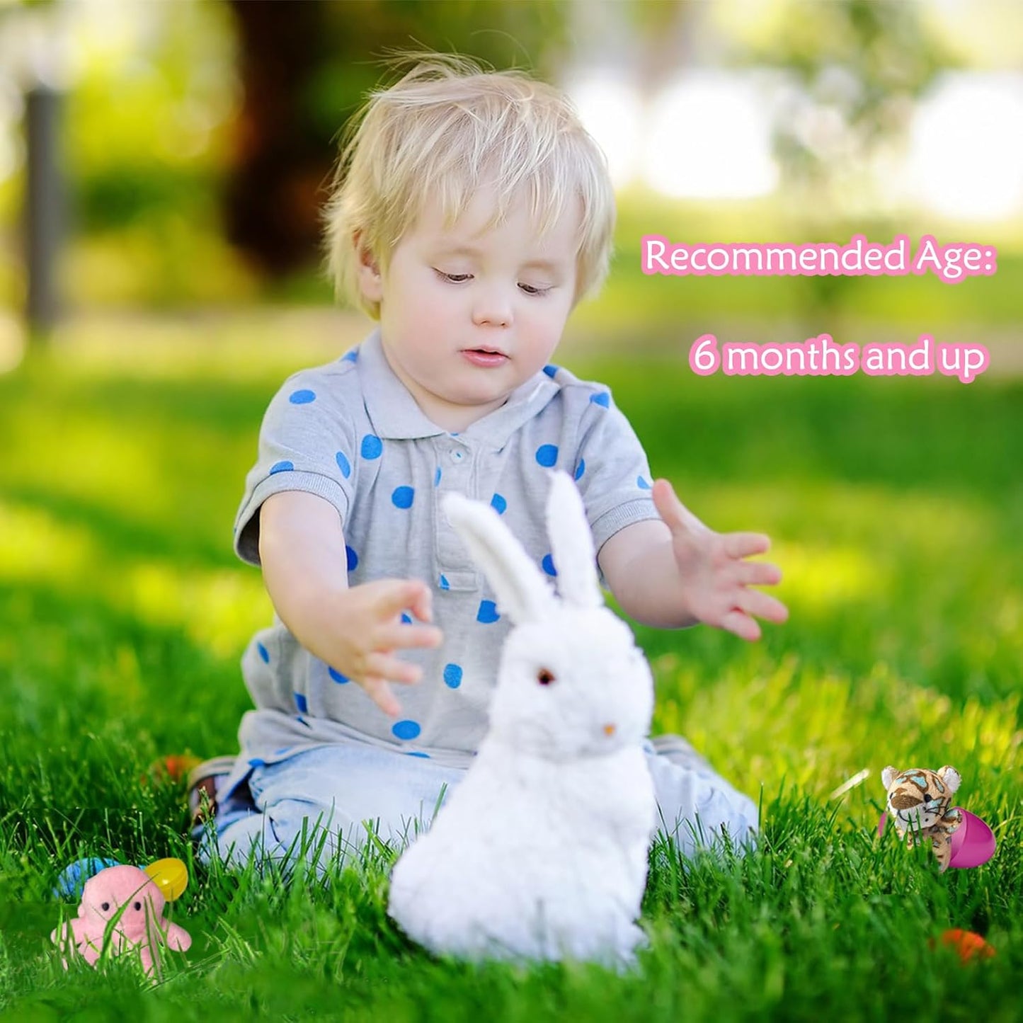 Prefilled Easter Eggs with Animal & Family Finger Puppet Easter Egg Gift Set Amen Artisan