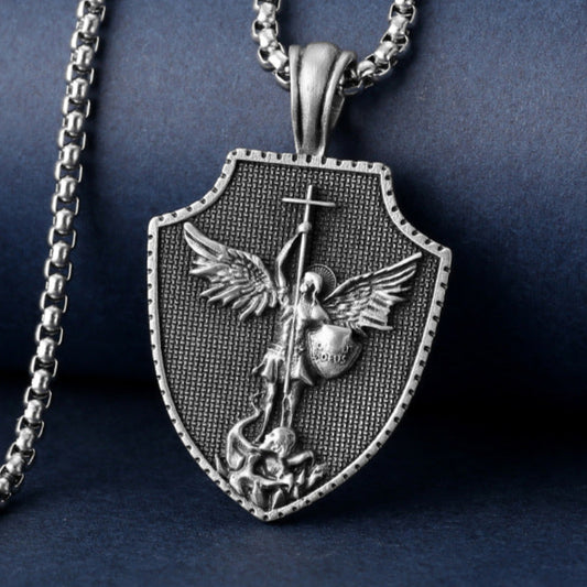 St Michael Necklace - Amen Artisan