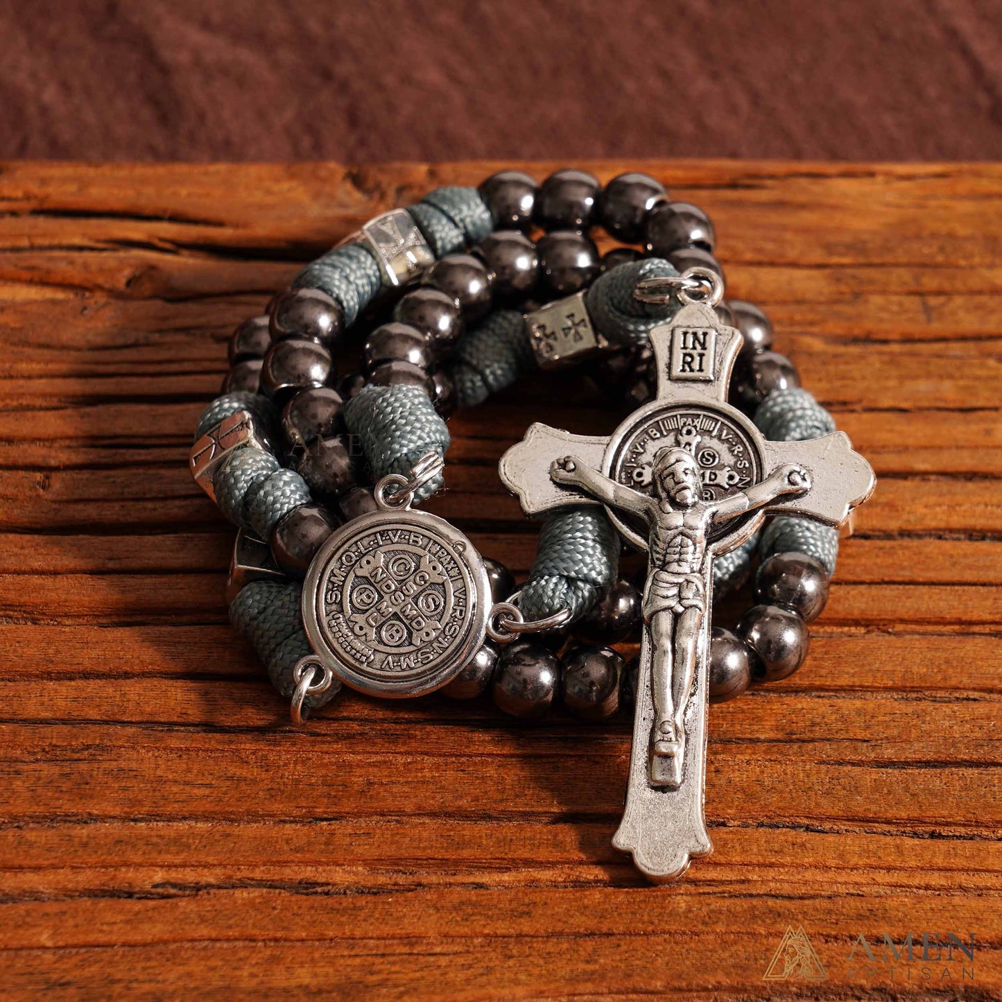 Heavy Brass Saint Benedict Rosary – Built for Strength & Weight (~5oz)