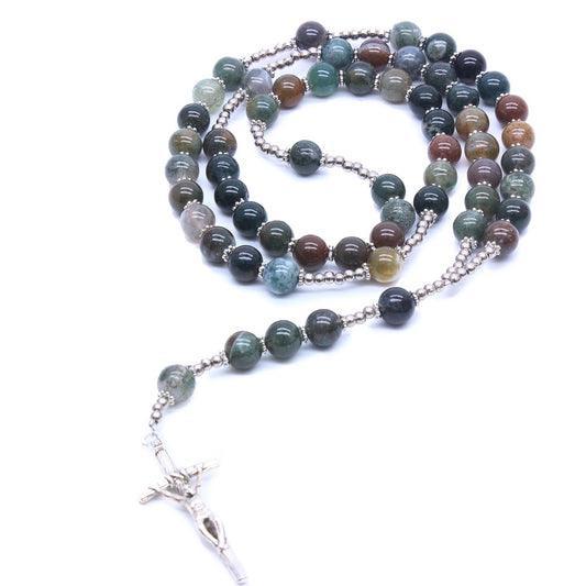 Agate Natural Stone Prayer Beads Amen Artisan