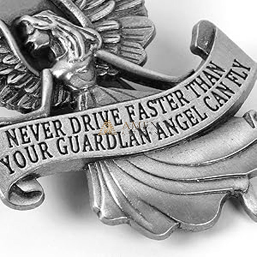 Guardian Angel Car Visor Clip Amen Artisan