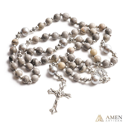 【Deal Today】Map Jasper Rosary