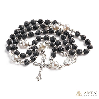 【Deal Today】Lava Stone Rosary