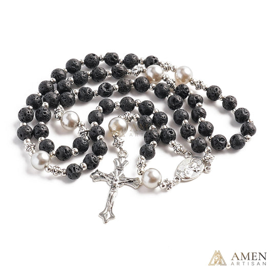 【Deal Today】Lava Stone Rosary