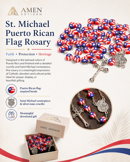 St. Michael Puerto Rico Rosary – Faith, Protection & Heritage |  Amen Artisan