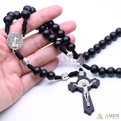 Nature Wood Rosary Amen Artisan