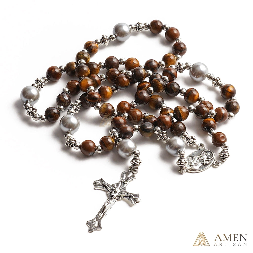 【Deal Today】Tiger's eye Rosary