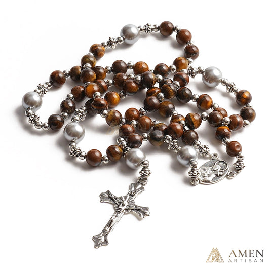 【Deal Today】Tiger's eye Rosary