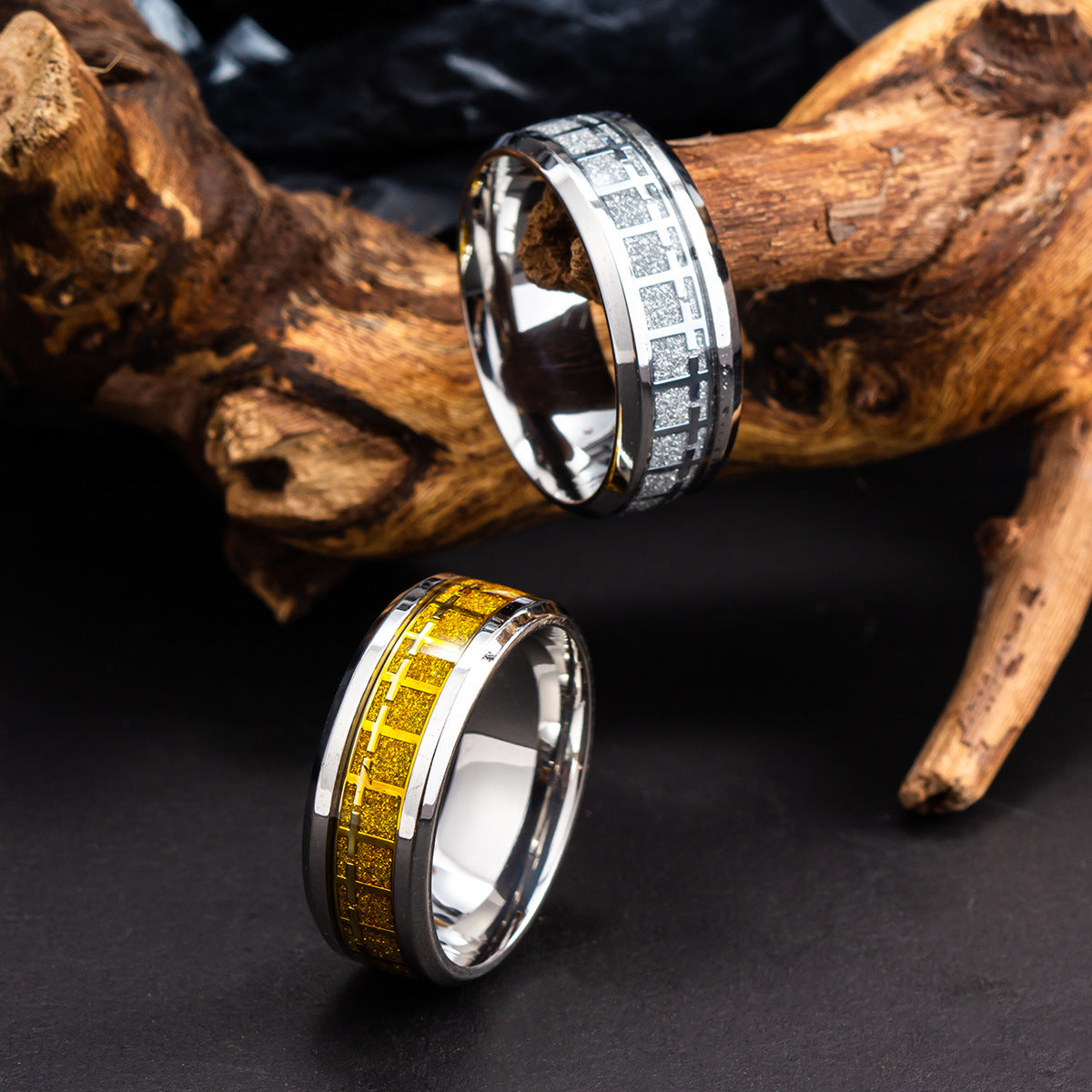 Titanium Steel Multi-Cross Ring | Amen Artisan