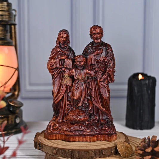 Holy Family Wood Carving