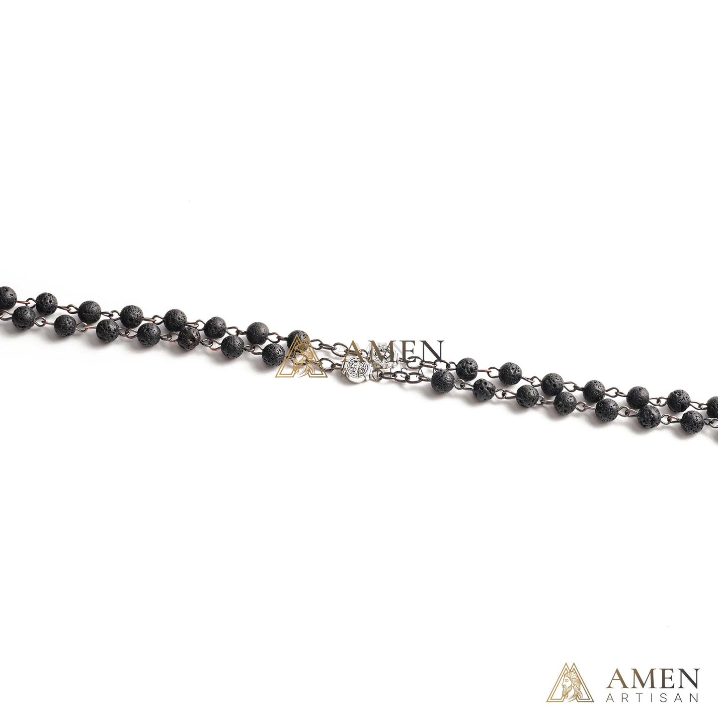 【Deal Today】Lava Stone Our Lady of Guadalupe Medal Rosary