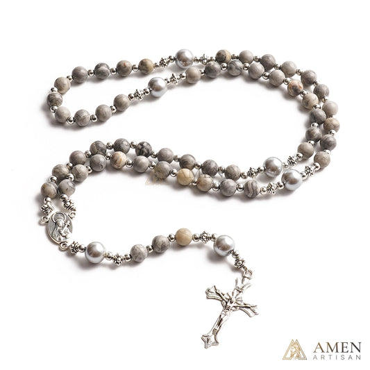 【Deal Today】Map Jasper Rosary