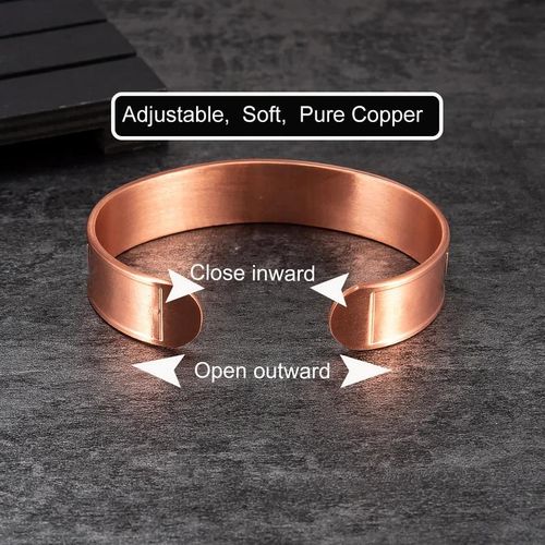 Amen Artisan Vintage Engraved Jesus Name Copper Magnetic Bracelet