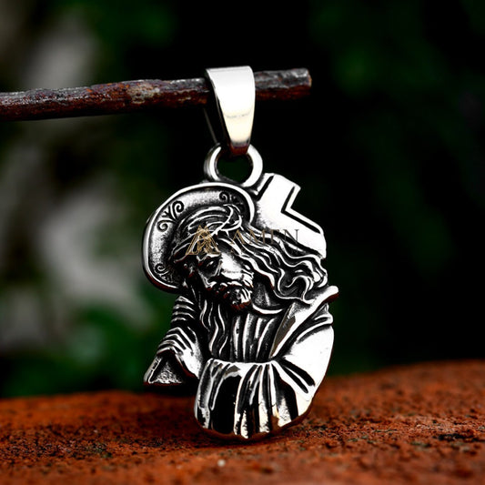 Christ of The Passion Icon Pendant Necklace Amen Artisan
