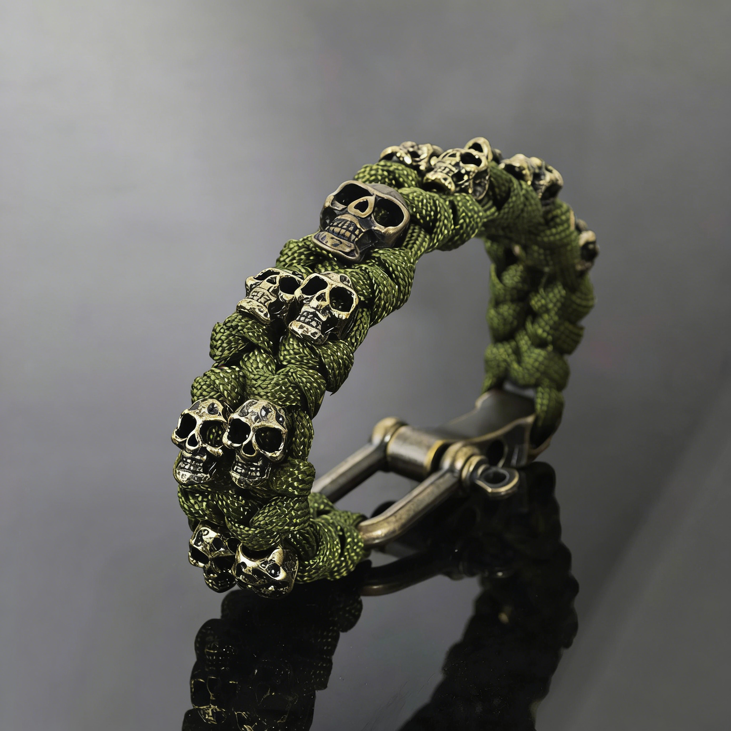 Skull Woven Paracord Bracelet Amen Artisan