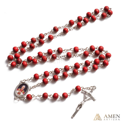 Aromatic Papal Wood Rosary — Scented Wooden Catholic Prayer Beads