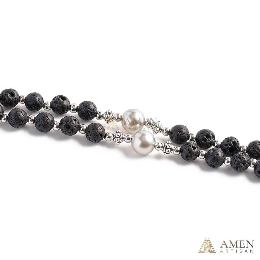 【Deal Today】Lava Stone Rosary