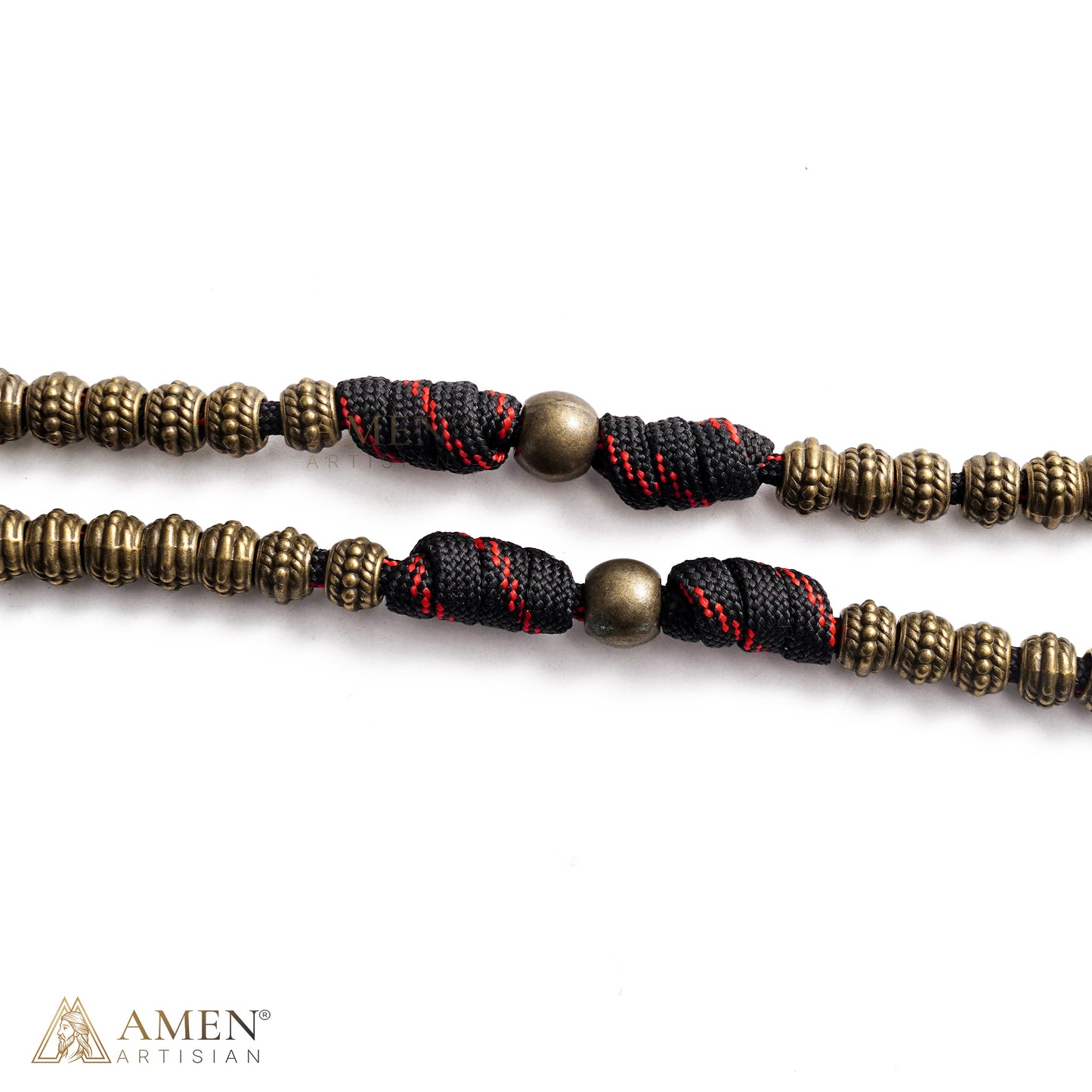 【DEAL TODAY】A Steady Rhythm of Prayer — Bronze Paracord Rosary with Smooth-Turning Beads