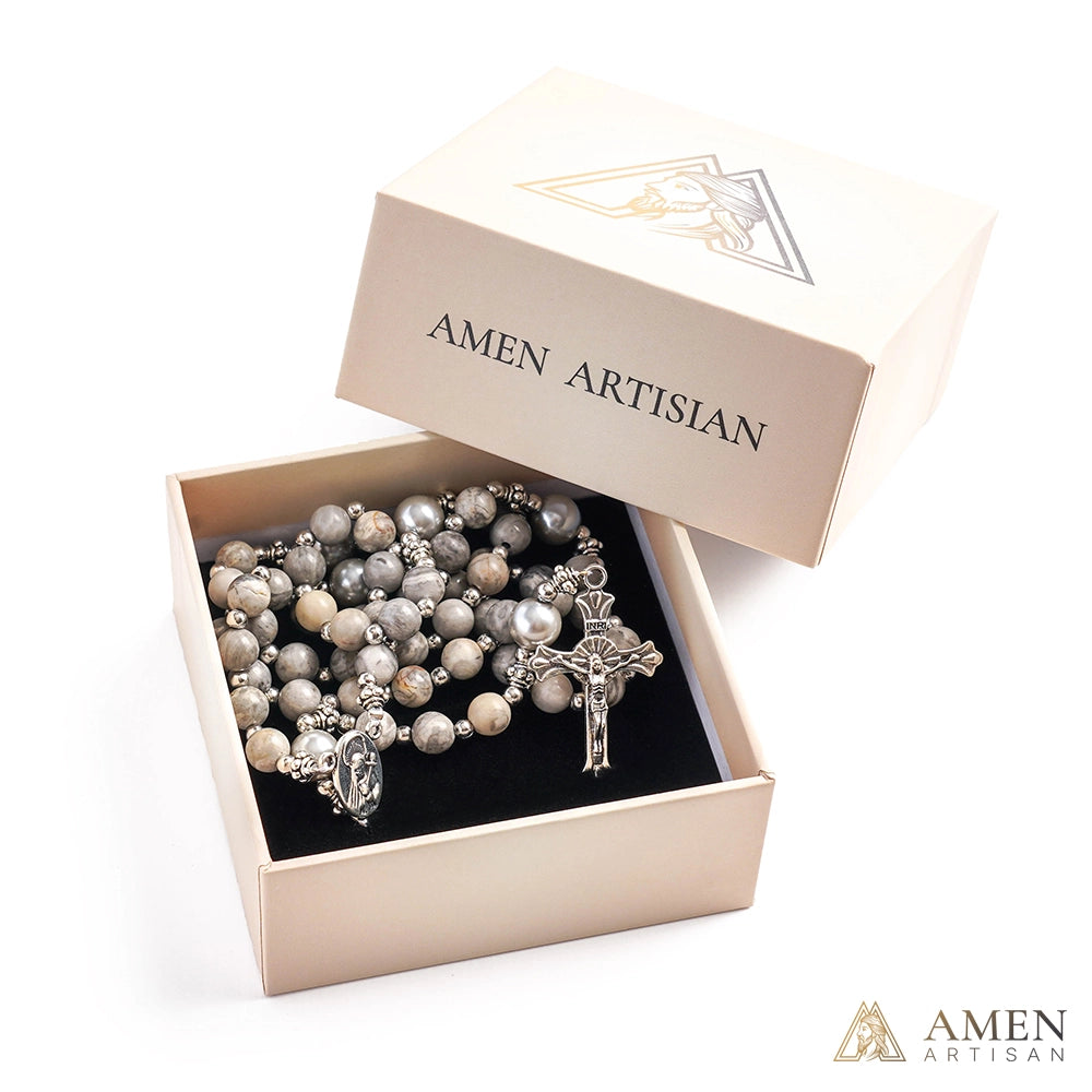 【Deal Today】Map Jasper Rosary