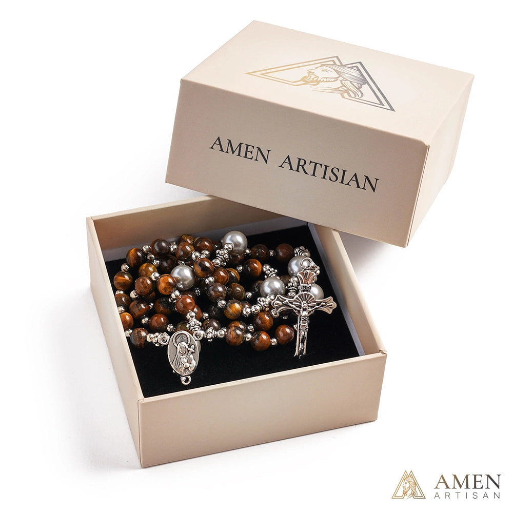 【Deal Today】Tiger's eye Rosary