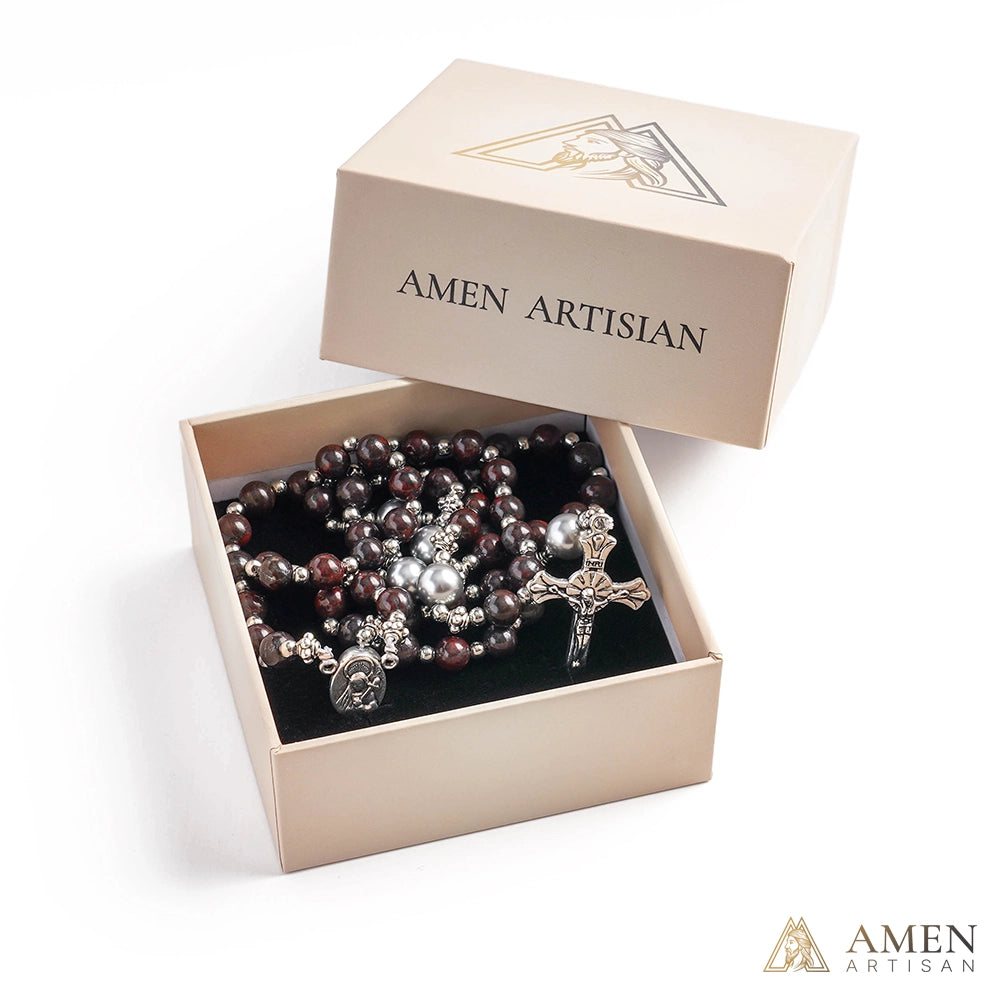 【Deal Today】Red Jasper Rosary