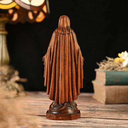 Our Lady of Grace Wood Carving Amen Artisan