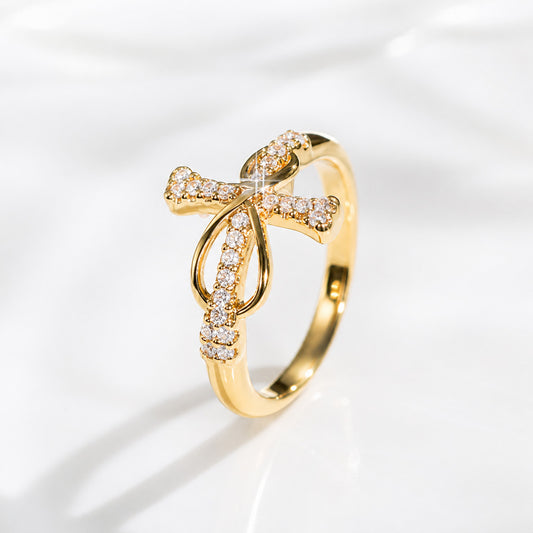 Wear Your Faith Cross Ring with Sparkling Zircon