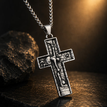 【Deal Today】Vintage Cross Pendant Necklace | Amen Artisan