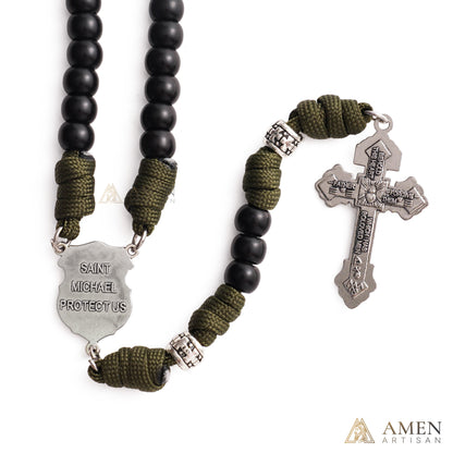 50% Off Today | St. Michael the Archangel Tactical Paracord Rosary | Amen Artisan