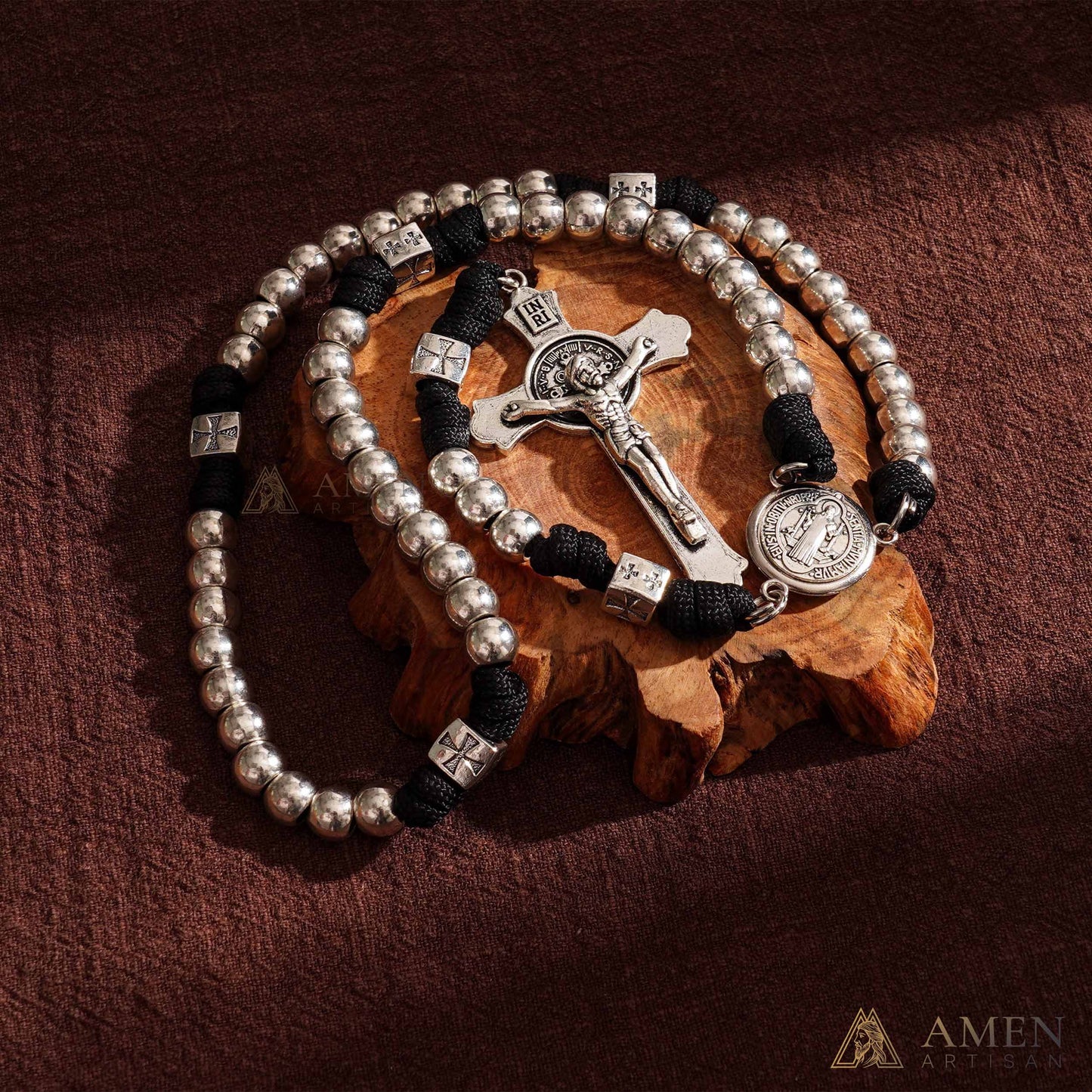 Heavy Brass Saint Benedict Rosary – Built for Strength & Weight (~5oz)