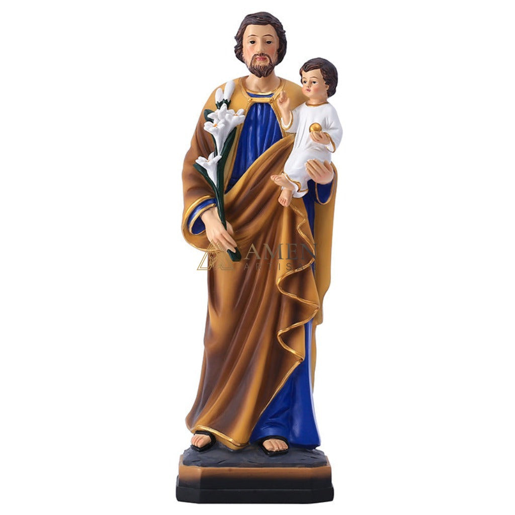 Saint Joseph with The Child Jesus Statue Amen Artisan