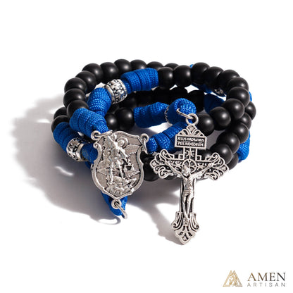 【Deal Today】St. Michael Paracord Rosary with Jesus Crucifix - Protection & Strength