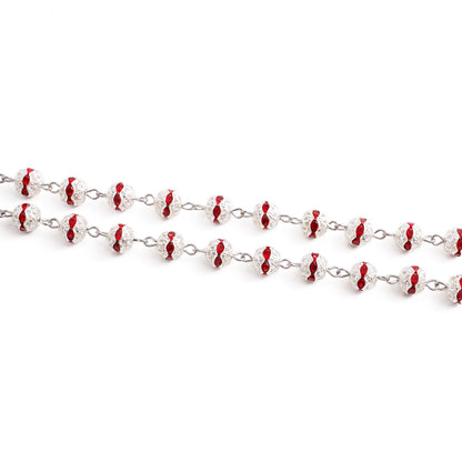 【DEAl TODAY】Crystal Rosary That Captures Light – Celtic Prayer Beads | Amen Artisan