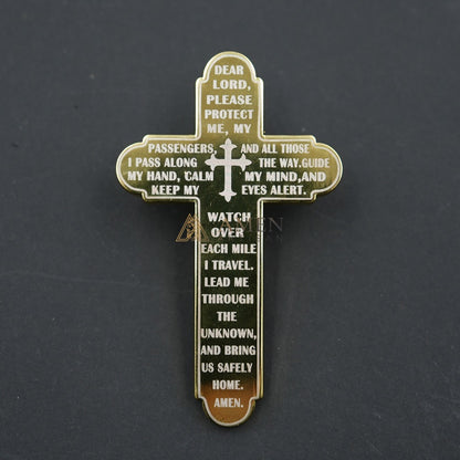 Protective Cross Car Visor Clip Amen Artisan