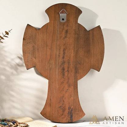 St Michael Wood Carving Amen Artisan