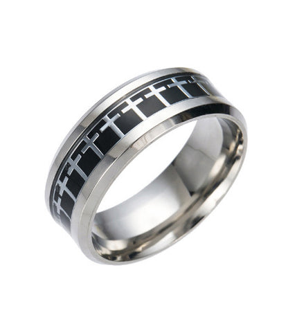 Titanium Steel Multi-Cross Ring | Amen Artisan