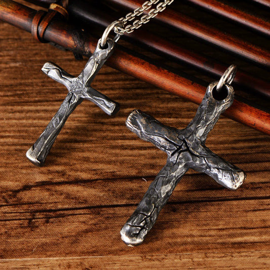 Cracked Cross Pendant Amen Artisan