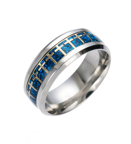 Titanium Steel Multi-Cross Ring | Amen Artisan