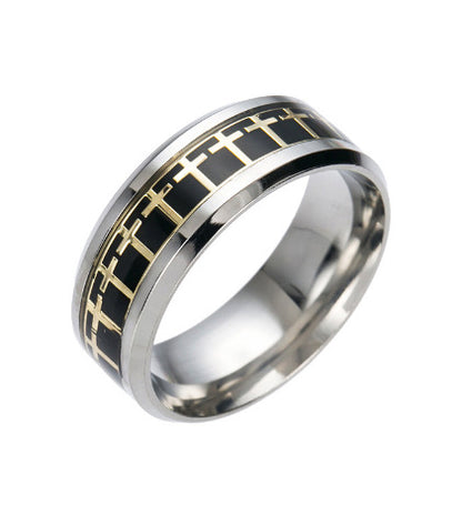 Titanium Steel Multi-Cross Ring | Amen Artisan