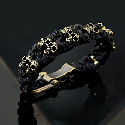 Skull Woven Paracord Bracelet Amen Artisan