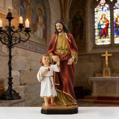 Jesus with Children Statue Amen Artisan