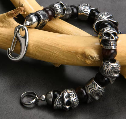 Skull Woven Paracord Bracelet Amen Artisan