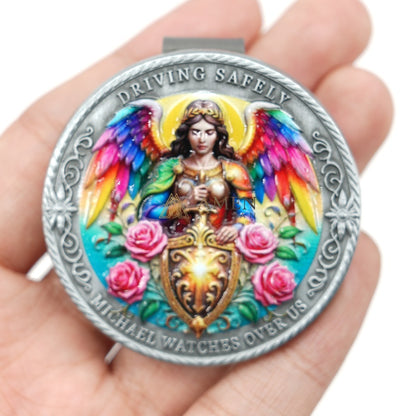 St. Michael the Archangel Car Visor Clip