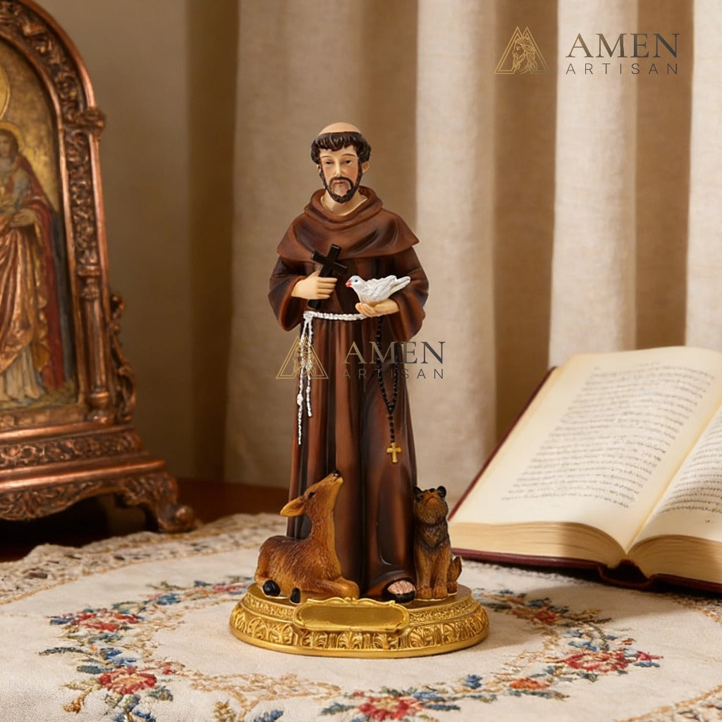 Saint Francis of Assisi Statue Amen Artisan