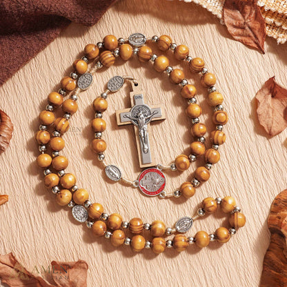 Nature Wood Rosary Amen Artisan