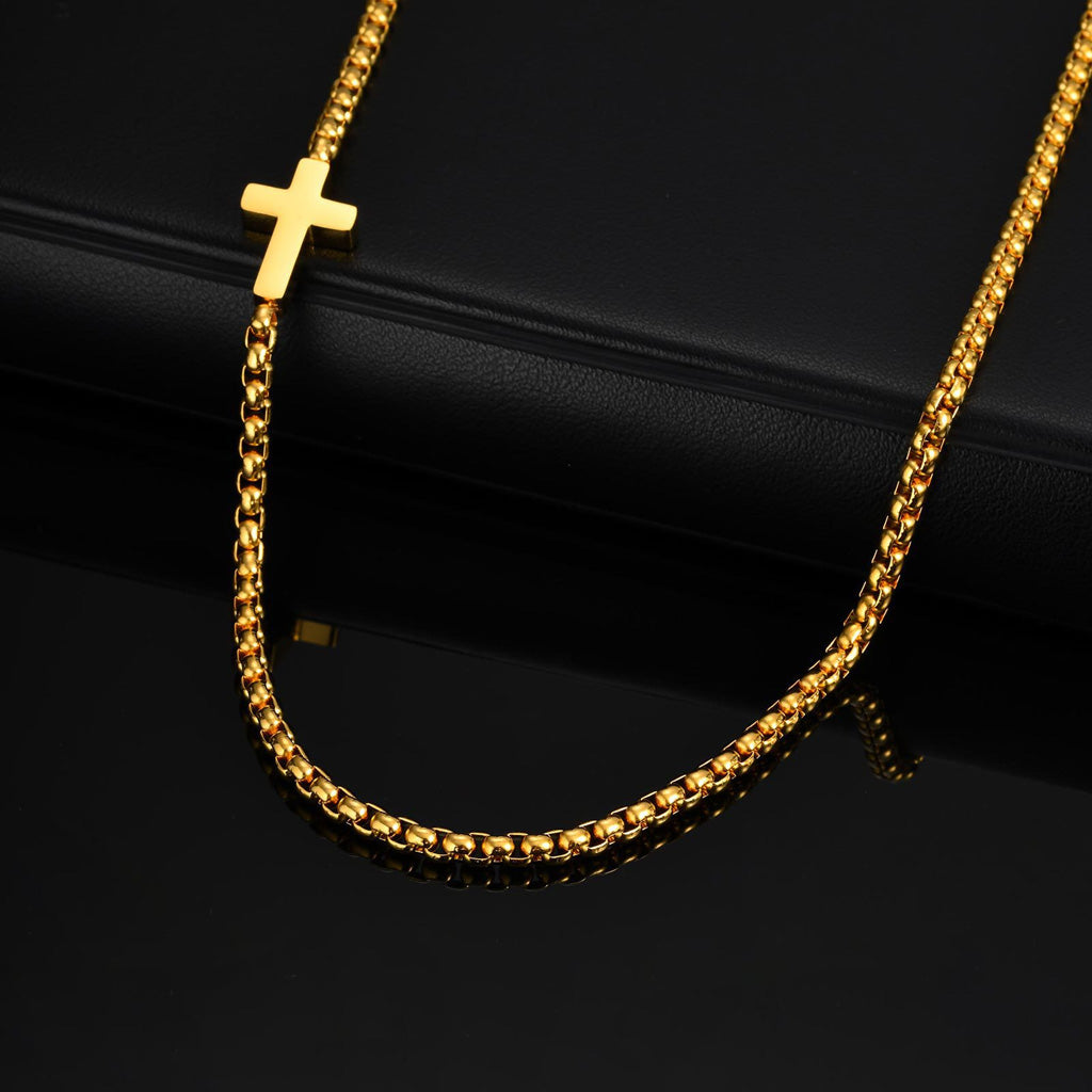 A Simple Daily Reminder of Faith — Titanium Steel Cross Necklace