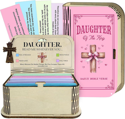 Handmade Wooden Bible Verses Box